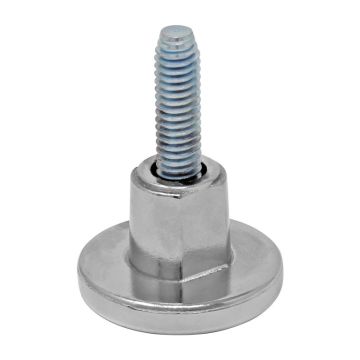 Nivelador chico niquelado con tornillo de 5/16" x 30 mm tipo Junior 166323 Rish