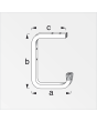 Gancho de pared y techo 02972 Alfer