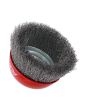 Carda de copa alambre ondulado fino 4" 10670 Adir