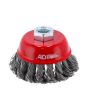 Carda de copa alambre trenzado fino 3" 10672 Adir