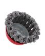 Carda de copa alambre trenzado fino 3" 10672 Adir