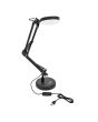 Luminario LED 7W de escritorio 2 en 1 USB negro mate 10773 Adir