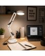 Luminario LED 7W de escritorio 2 en 1 USB Blanco Mate 10774 Adir