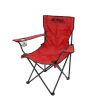 Silla plegable de campismo con portavaso roja 10856 Adir