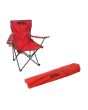Silla plegable de campismo con portavaso roja 10856 Adir