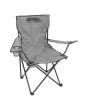 Silla plegable de campismo con portavaso gris 10857 Adir