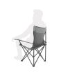 Silla plegable de campismo con portavaso gris 10857 Adir