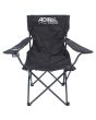 Silla plegable de campismo con portavaso negra 10858 Adir