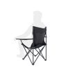 Silla plegable de campismo con portavaso negra 10858 Adir