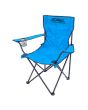 Silla plegable de campismo con portavaso azul 10859 Adir
