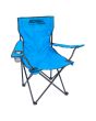Silla plegable de campismo con portavaso azul 10859 Adir