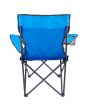 Silla plegable de campismo con portavaso azul 10859 Adir