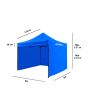 Carpa plegable con paredes de 3 x 3 metros Azul 10896 Adir