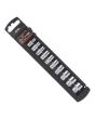 Juego de 10 dados cortos estándar mando 1/4" 11528 Adir