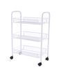 Carrito organizador de metal blanco 12137 DECO HOGAR