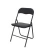 Silla plegable acojinada color negro 12153 Deco Hogar