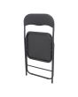 Silla plegable acojinada color negro 12153 Deco Hogar