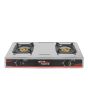 Parrilla de Gas para mesa de 2 quemadores con chispero 12307 Silver Master