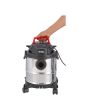 Aspiradora de acero inoxidable para sólidos y líquidos 15 litros 12364 Adir
