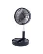 Ventilador portátil recargable de escritorio negro 12380 Adir