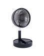 Ventilador portátil recargable de escritorio negro 12380 Adir