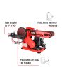 Lijadora de banda y disco 4" x 6" de 375 W 13438 Adir