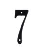 Número "7" de latón sólido 4" Negro 13663 Adir