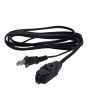 Extensión electrodoméstica negra 2 m 13836 Adir