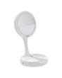 Espejo de maquillaje plegable doble cara con luz led 14442 Mavrik