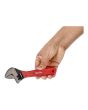 Llave ajustable (perico) pavonada con mango de vinil 6" 15424 Adir