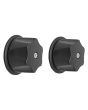 Juego de manerales para regadera negro mate 16019 Maxflu