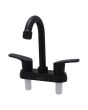 Mezcladora 4" para lavabo negro 16029 Maxflu