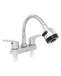 Mezcladora 4" para lavabo cuello flexible 16030 Maxflu
