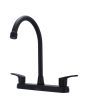 Mezcladora 8" para fregadero Negro 16037 Maxflu
