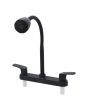 Mezcladora 8" para fregadero cuello flexible negro 16039 Maxflu