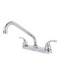 Mezcladora 8" para fregadero cromo 16042 Maxflu