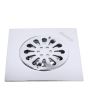 Resumidero cuadrado de acero inoxidable cromo 6"x 6" 16048 Maxflu