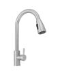Mezcladora monomando para fregadero plata satinado 16062 Maxflu