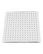 Regadera metálica cuadrada 10" Satin semi mate 16105 Maxflu