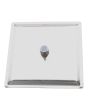 Regadera metálica cuadrada 10" Satin semi mate 16105 Maxflu