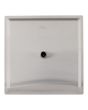 Regadera metálica cuadrada 12" satín semi mate 16106 Maxflu