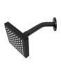 Regadera cuadrada 4" de ABS negro mate 16124 Maxflu