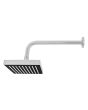 Regadera cuadrada 6" de ABS cromo 16126 Maxflu