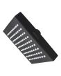Regadera cuadrada 6" de ABS negro mate 16127 Maxflu