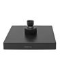 Regadera cuadrada 6" de ABS negro mate 16127 Maxflu