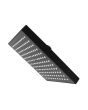 Regadera cuadrada 8" de ABS negro mate 16130 Maxflu