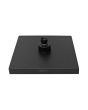 Regadera cuadrada 8" de ABS negro mate 16130 Maxflu