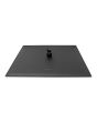 Regadera cuadrada extraplana 16" negro mate 16135 Maxflu