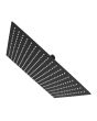 Regadera cuadrada extraplana 16" negro mate 16135 Maxflu