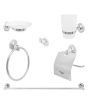 Juego de accesorios para baño cromo 16251 Maxflu
